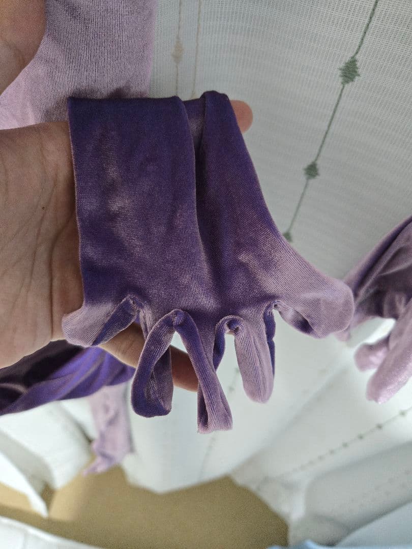 ゼンタイ 全身タイツ ベロア生地　足指・股ファスナー付き