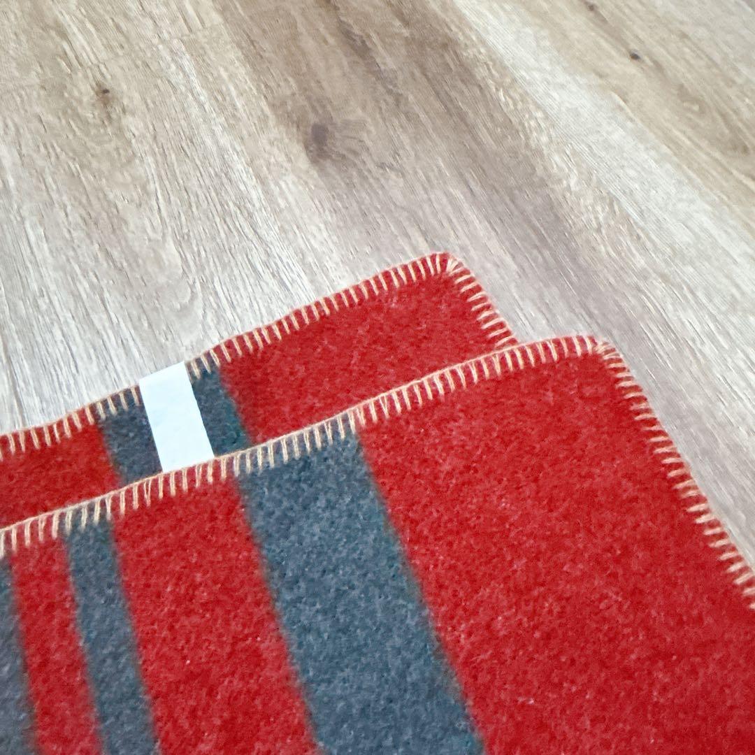 廃盤品✨ホースブランケットリサーチ レッド×グレー ハーフサイズ 1/2