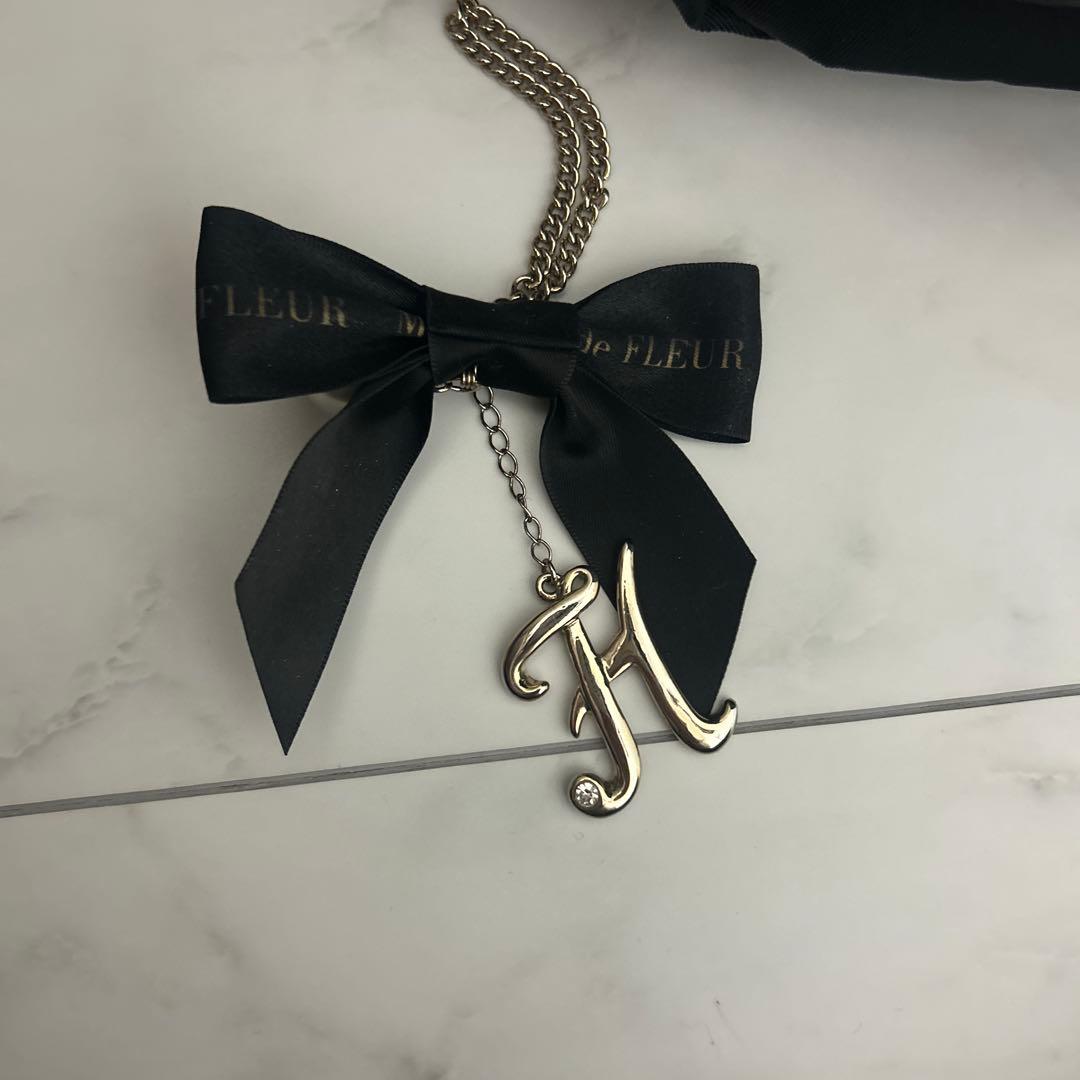 Maison de FLEUR ブラックリュック、チャームセット