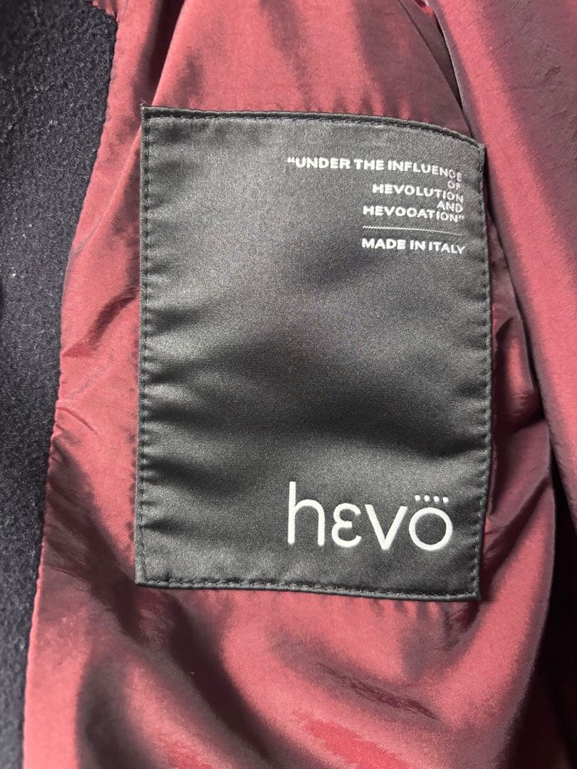 期間限定お値引き☆LEON掲載モデル☆hevo ダークネイビー コート