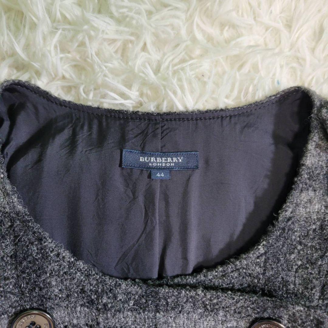 希少美品☆バーバリー　大きいサイズ　アルパカ　ウール　ワンピース　ジレ　チェック