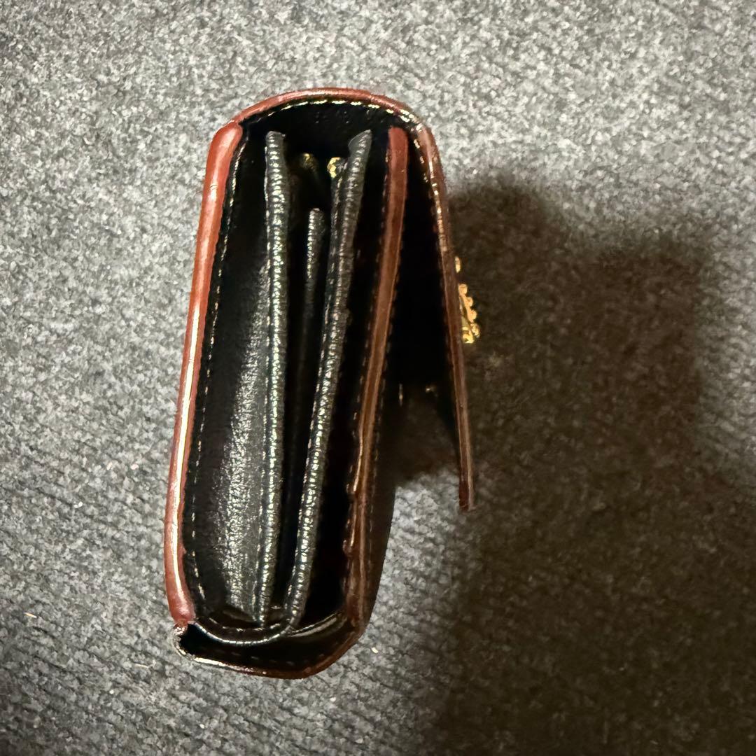 Vivienne Westwood 黒レザー三つ折り財布
