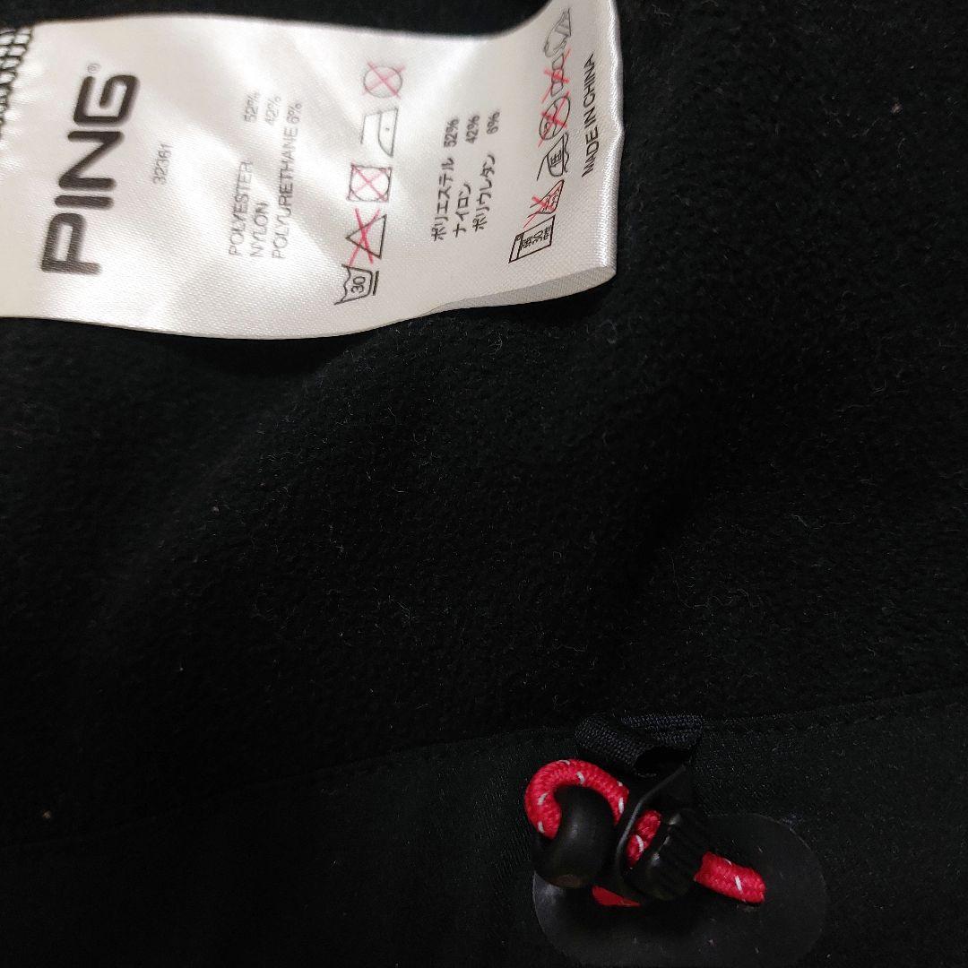 PING POLARTEC 裏起毛 薄手 ベスト ダブルジップ 黒 Lサイズ - メルカリ