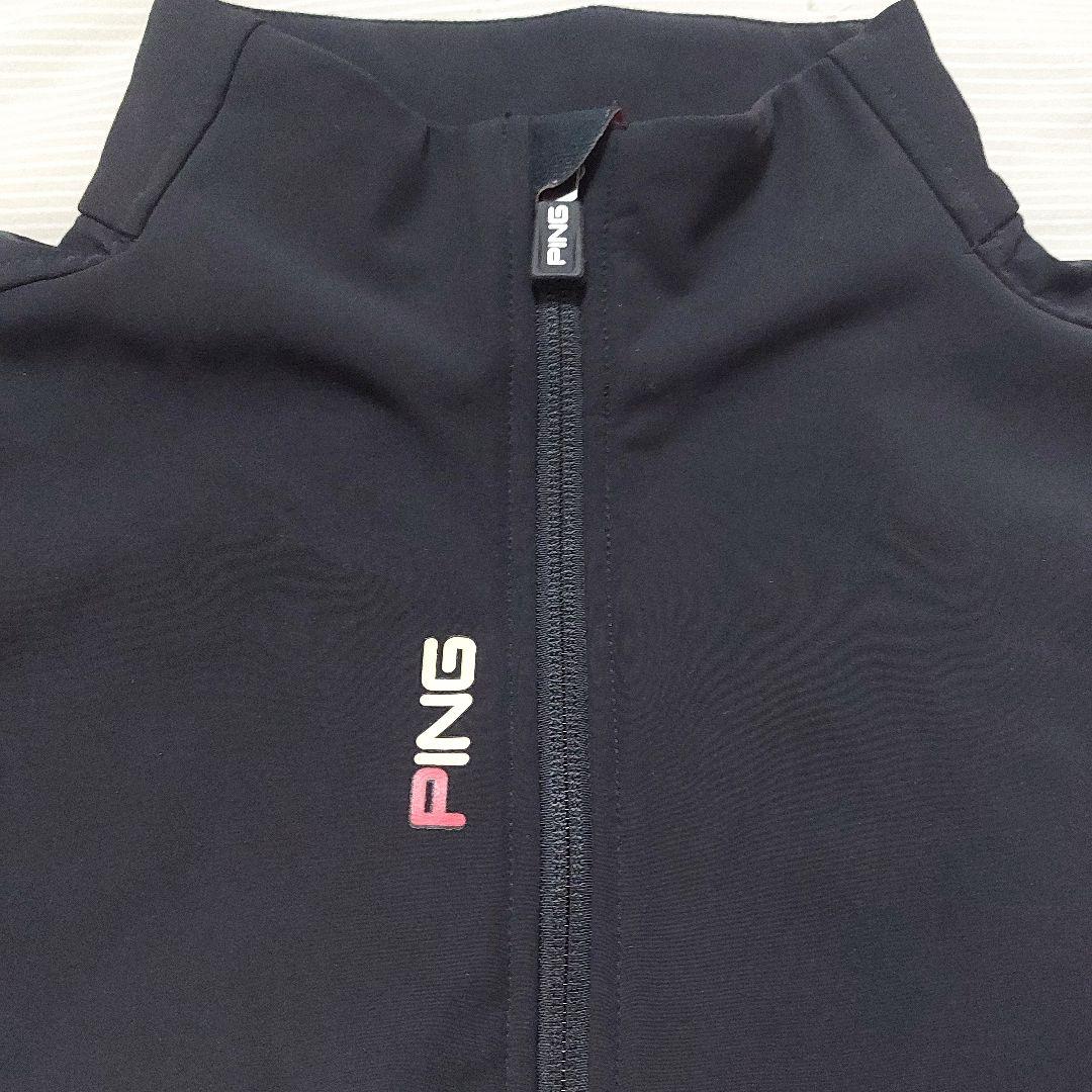 PING POLARTEC 裏起毛 薄手 ベスト ダブルジップ 黒 Lサイズ - メルカリ