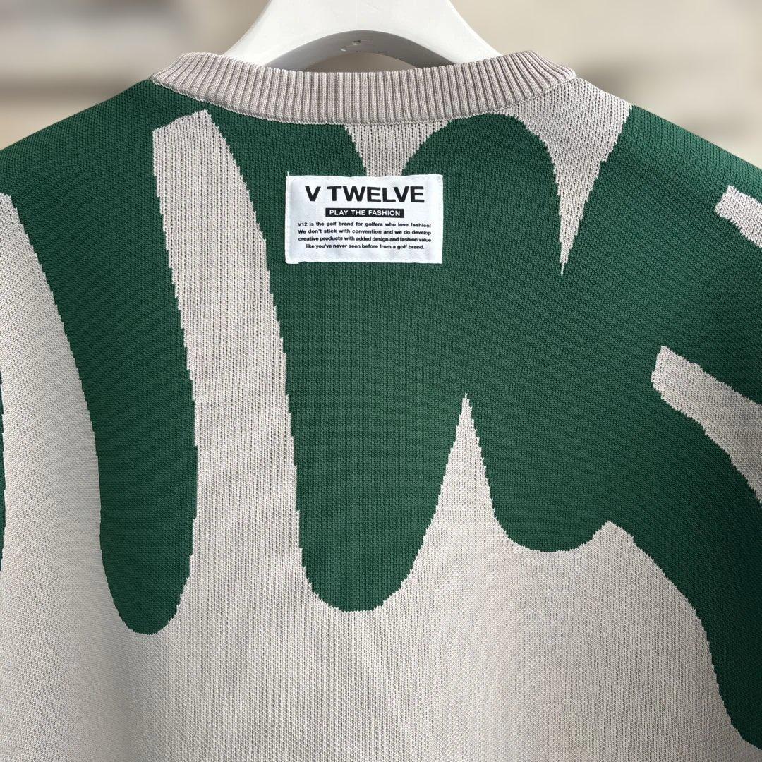 V12 防風ニット　裏地付き　2025秋冬モデル　サイズXL 新品未使用