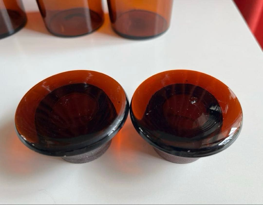 ◆未使用品◆ 昭和レトロ　アンティーク　薬瓶セット　鉄器ブックスタンド