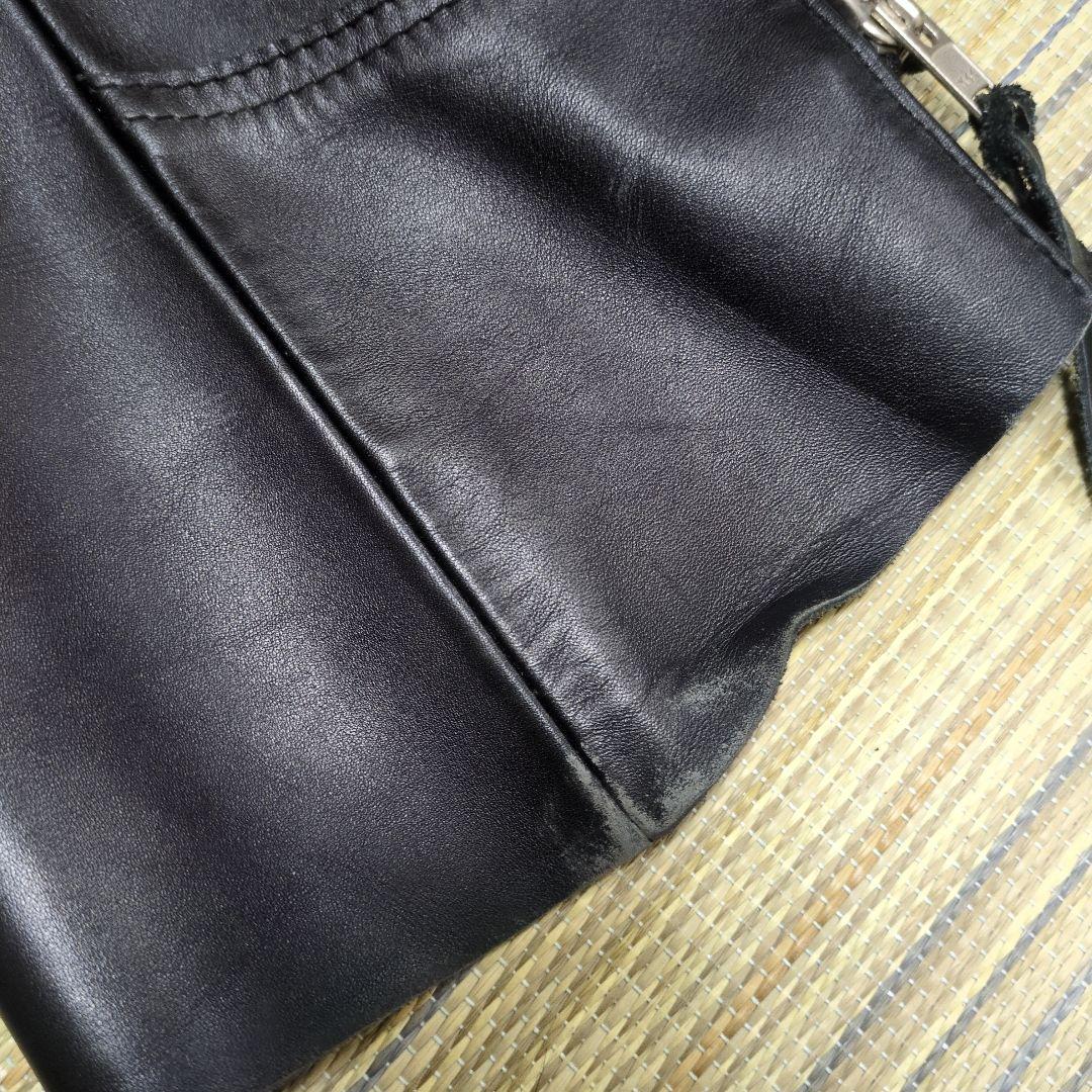 KADOYA ブラック レザー チャップス