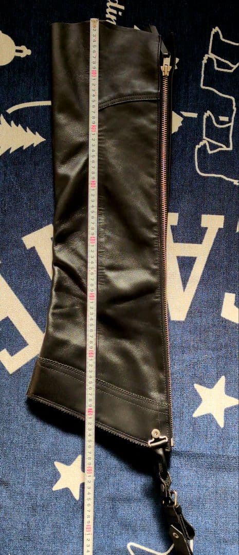 KADOYA ブラック レザー チャップス