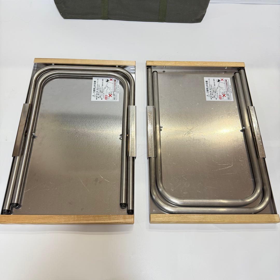 ユニフレーム 焚き火テーブル2個&レッグラック&専用トートセット