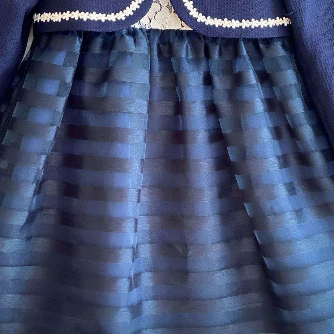 清楚!!ネイビー＊120 入学 卒園 ⋈女の子 フォーマル ランドセル