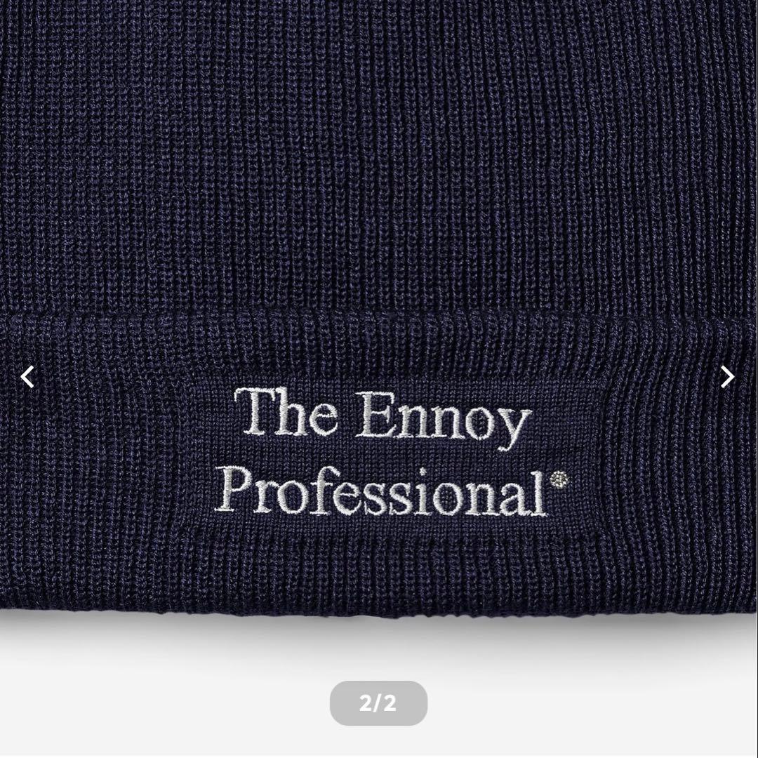 【新品未使用未開封】ennoy ニット帽　ネイビー