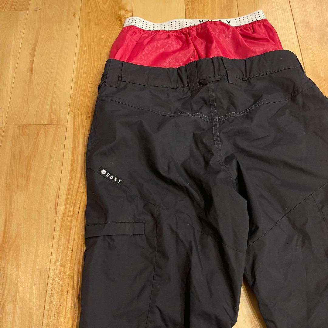 ROXY ロキシー スノーボードウェア 上下セット ピンク 黒