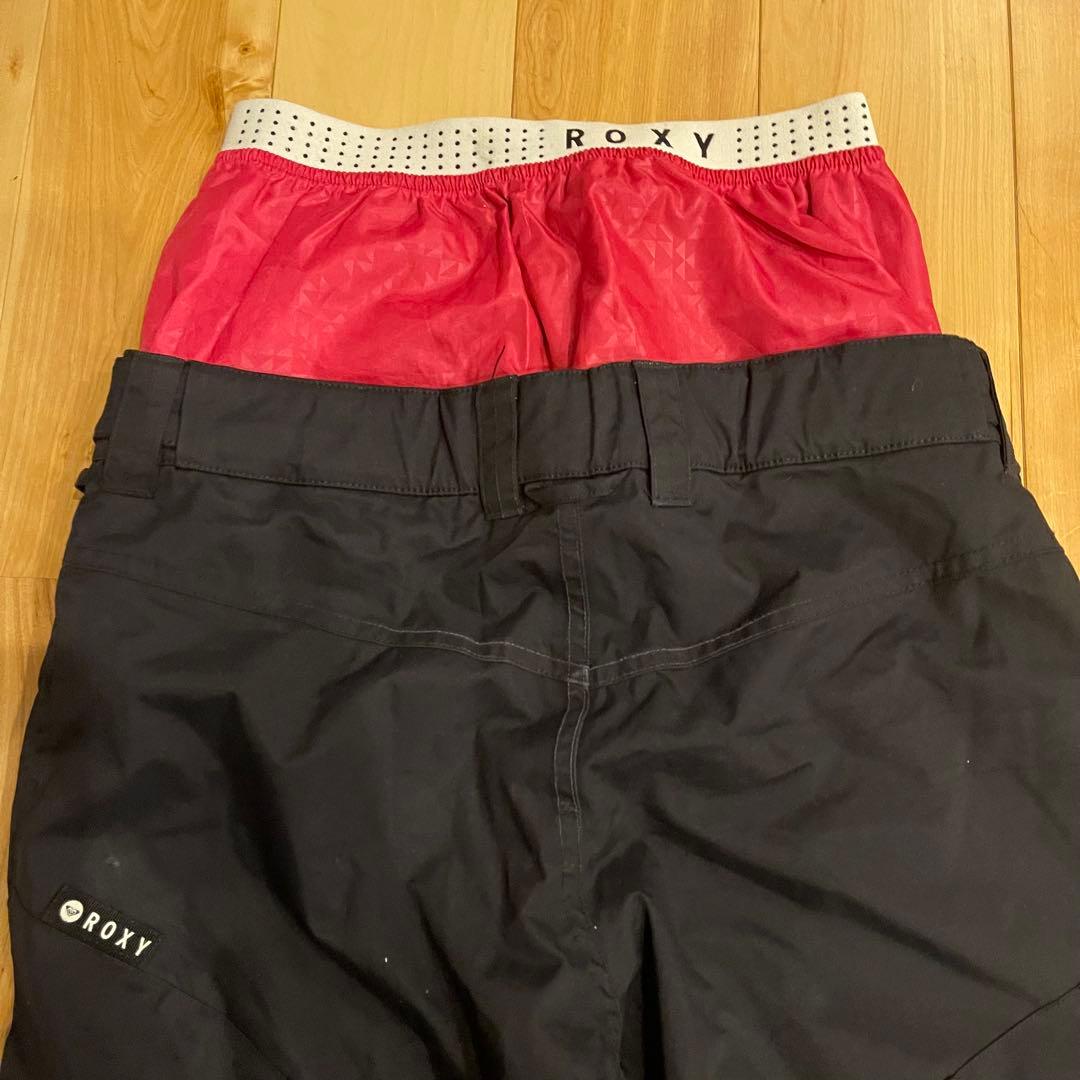 ROXY ロキシー スノーボードウェア 上下セット ピンク 黒