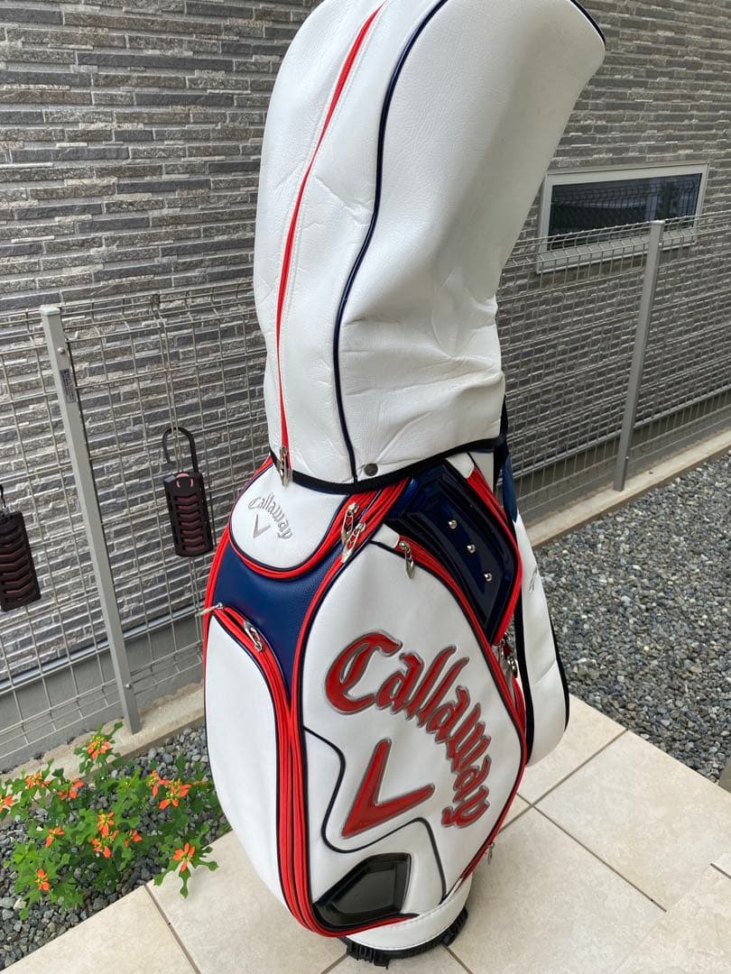 Callaway キャディバッグ ホワイト/レッド/ネイビー