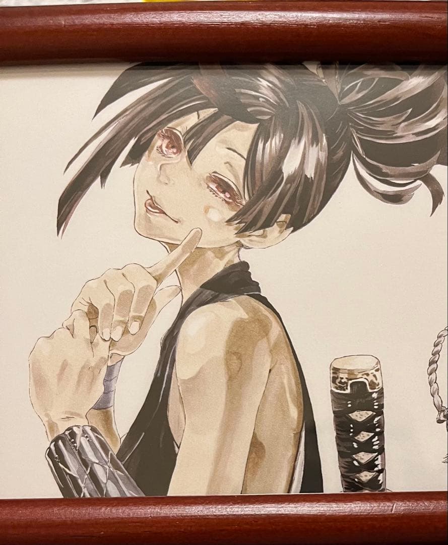 地獄楽 世界500名限定 オリジナル ポストカード 懸賞品 特典 杠 額装品