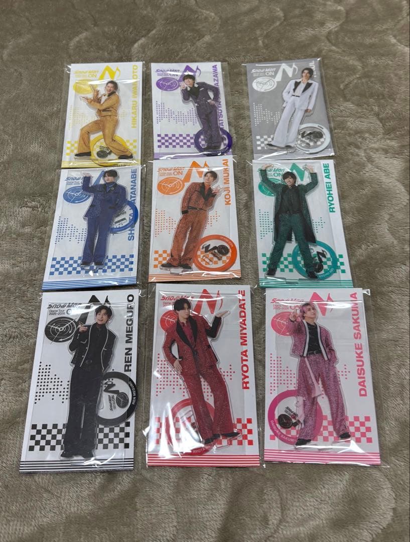 SnowMan Dome Tour ON アクスタ 9体セット コンプリート - メルカリ