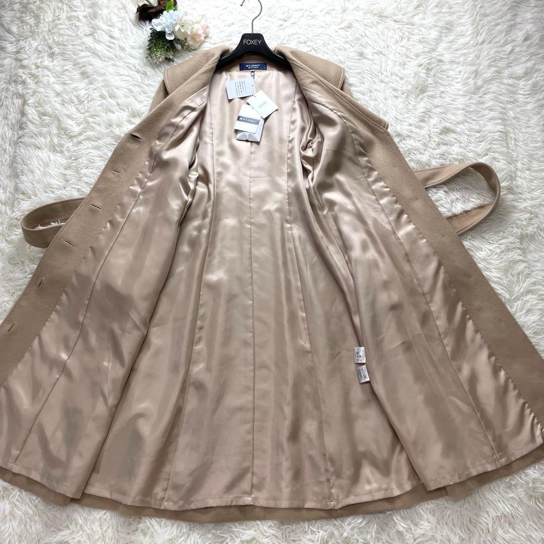 新品タグ付き✨エムズグレイシー ロングコート カシミヤ リボン 近年 カタログ