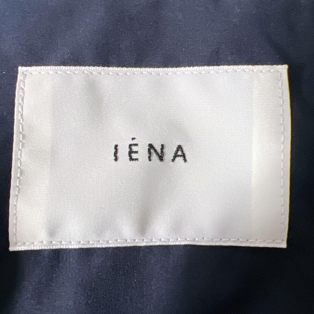 《美品》IENA イエナ Peポプリンオーバーショートコート ネイビー 38