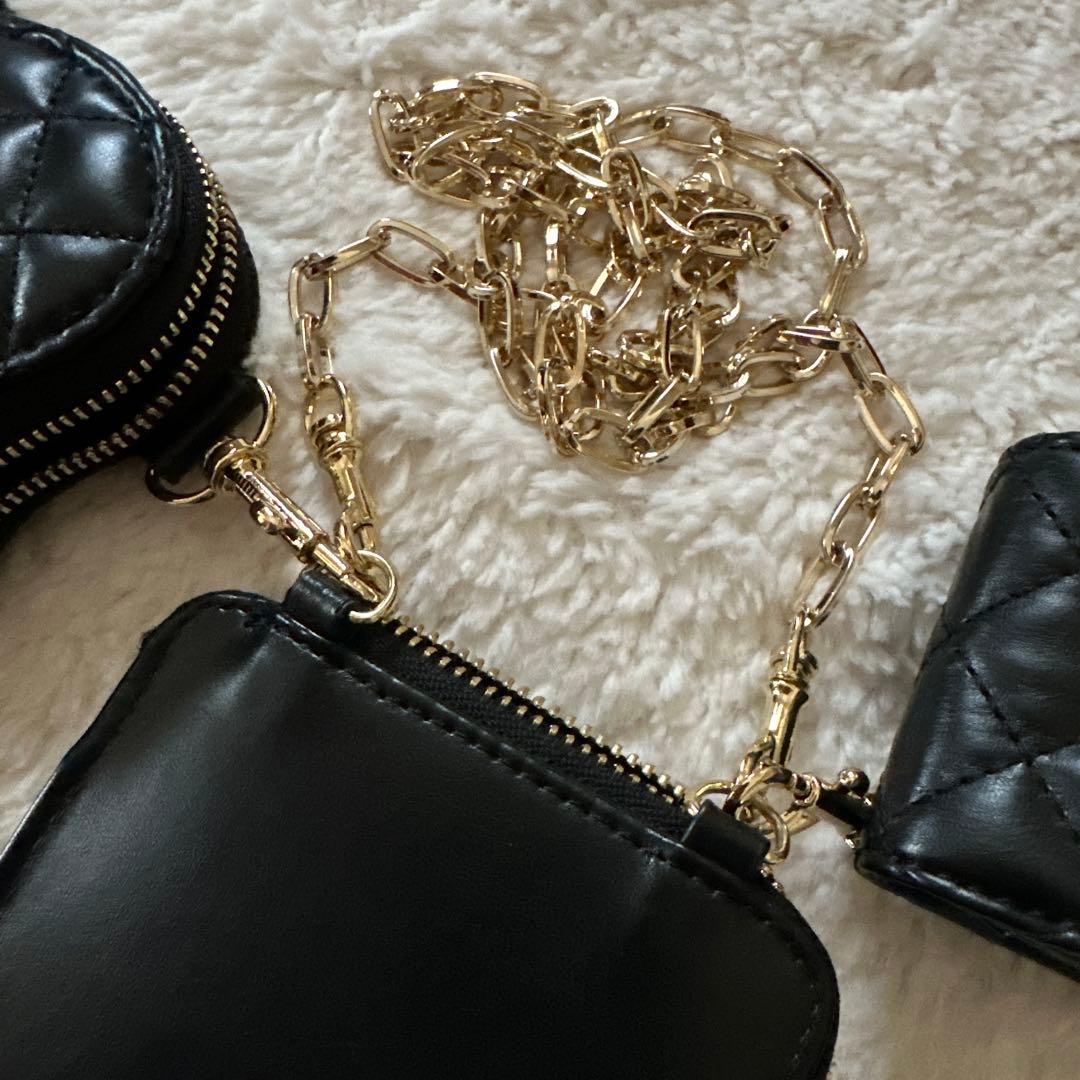 【ウサギオンライン限定】FURFUR キルティング3SETマルチショルダー