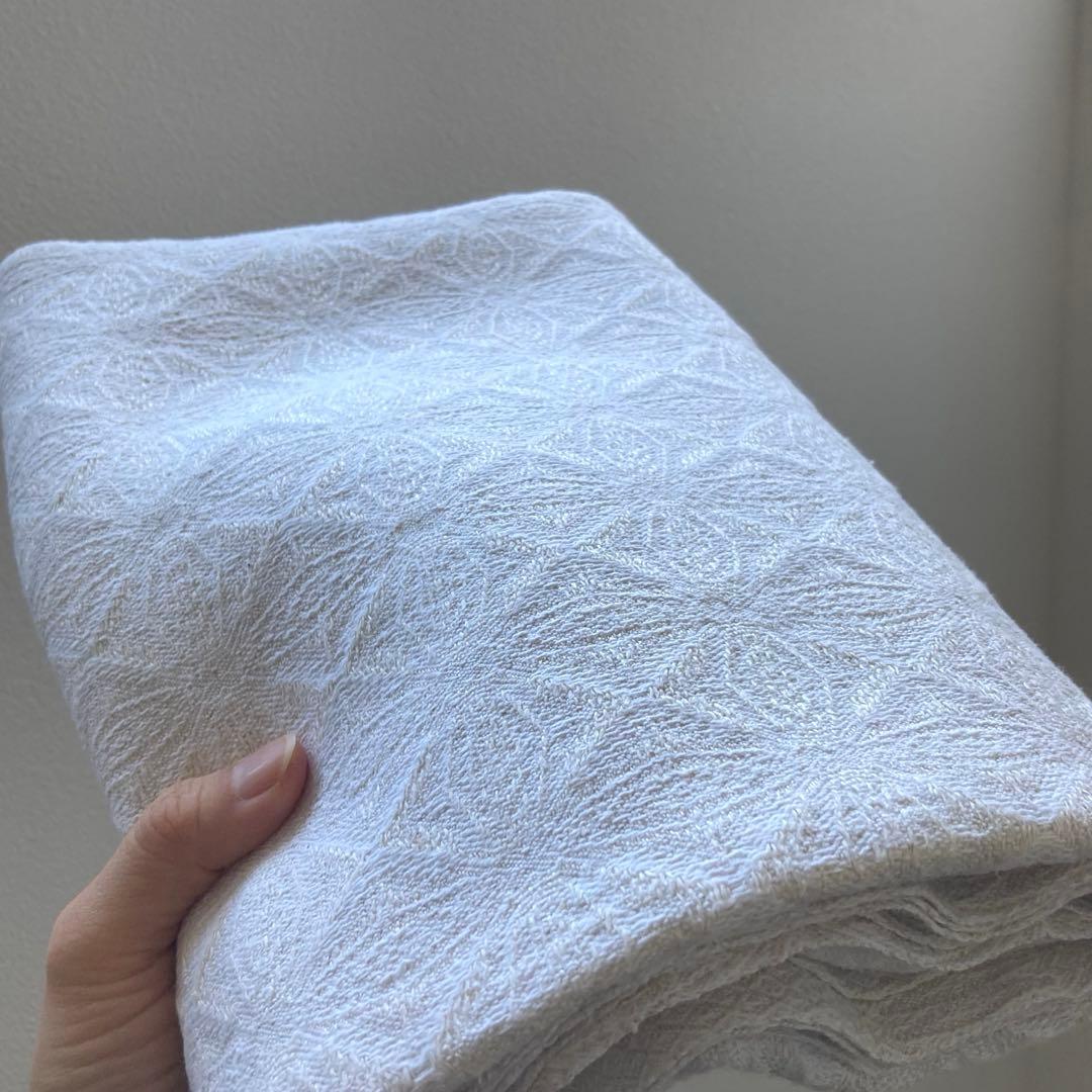 SWC216北欧ヴィンテージ1950s伝統織りリネンのテーブルクロス（特大サイズ