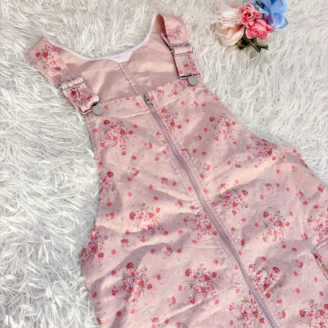 ピンクハウス サロペット ジャンパースカート オーバーオール 春 花柄