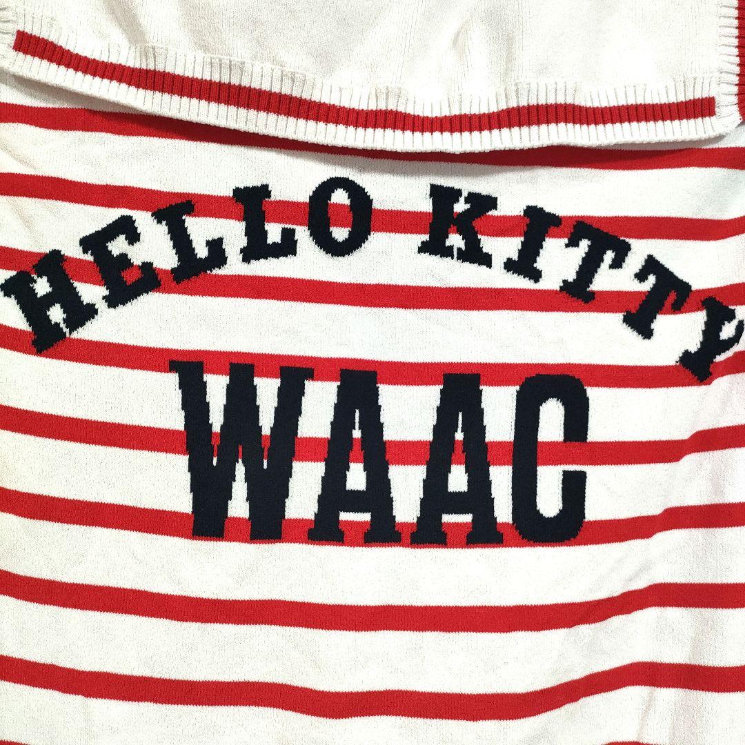 WAAC ワック ハローキティ コラボ ボーダー ニットベスト ゴルフウェア