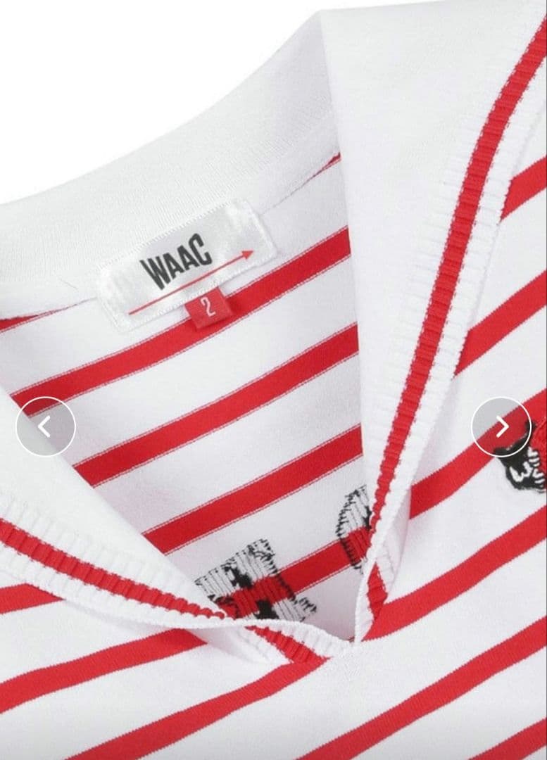 WAAC ワック ハローキティ コラボ ボーダー ニットベスト ゴルフウェア