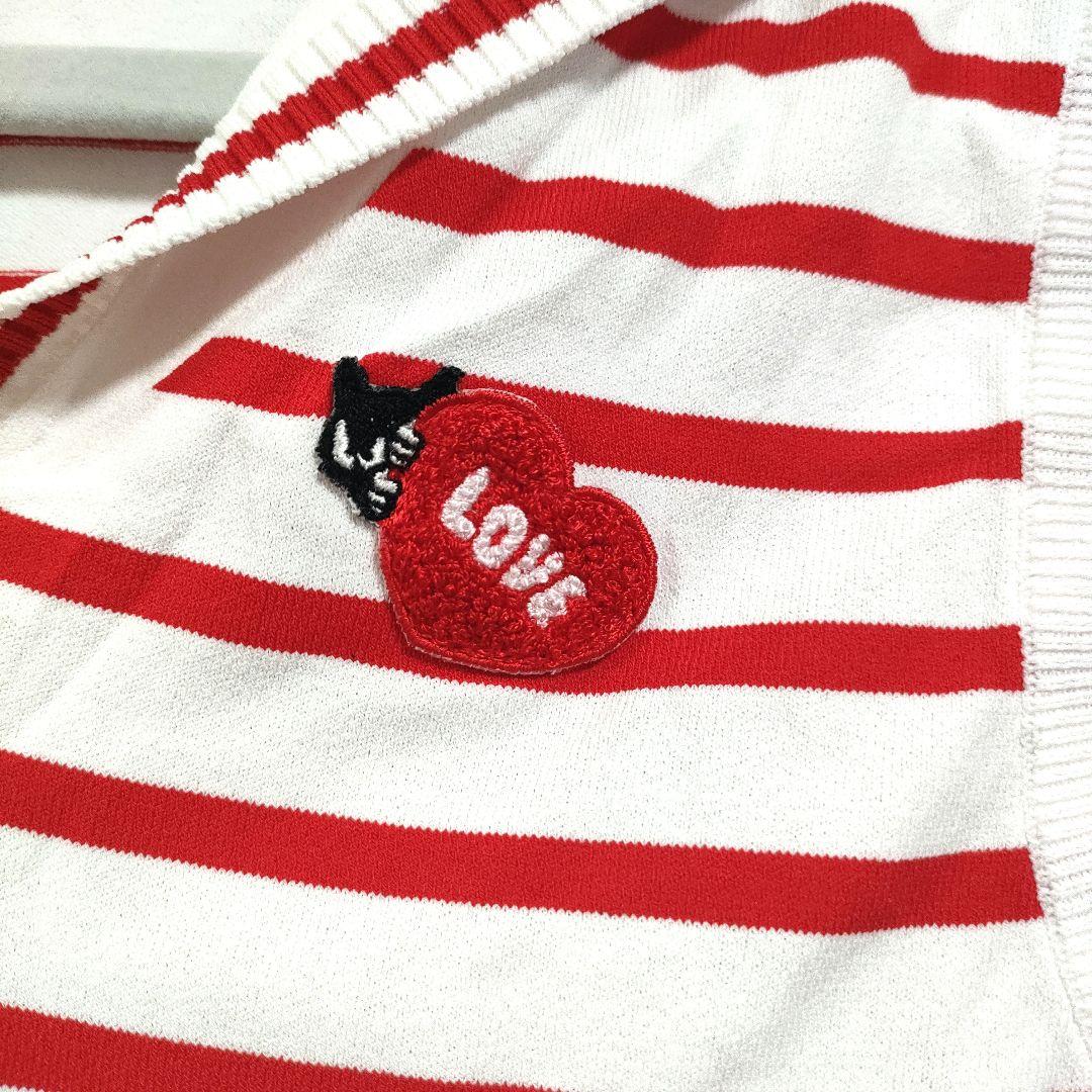 WAAC ワック ハローキティ コラボ ボーダー ニットベスト ゴルフウェア