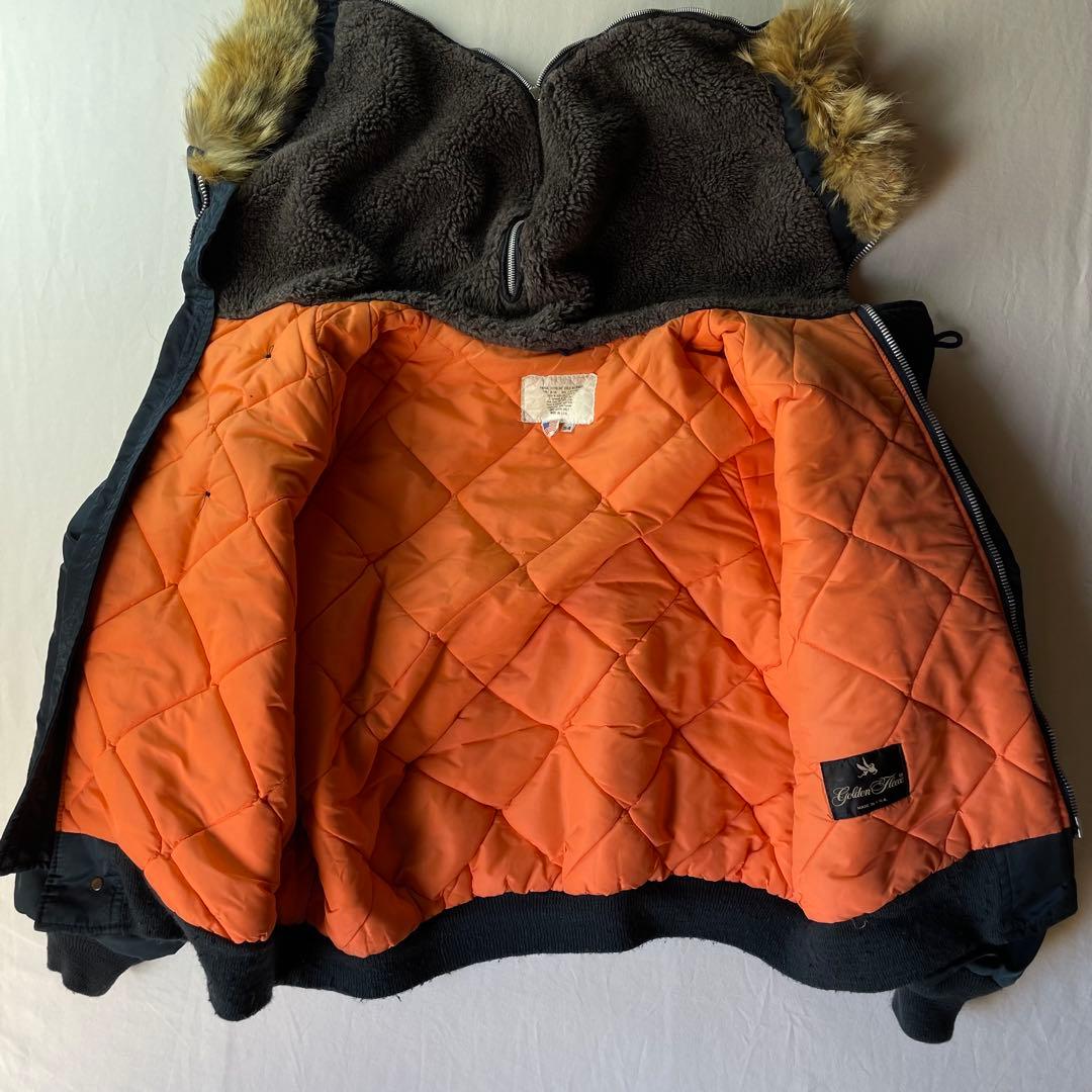 【アメリカ製】80s N-2Aフライトジャケット N-2B 大きいサイズ j99