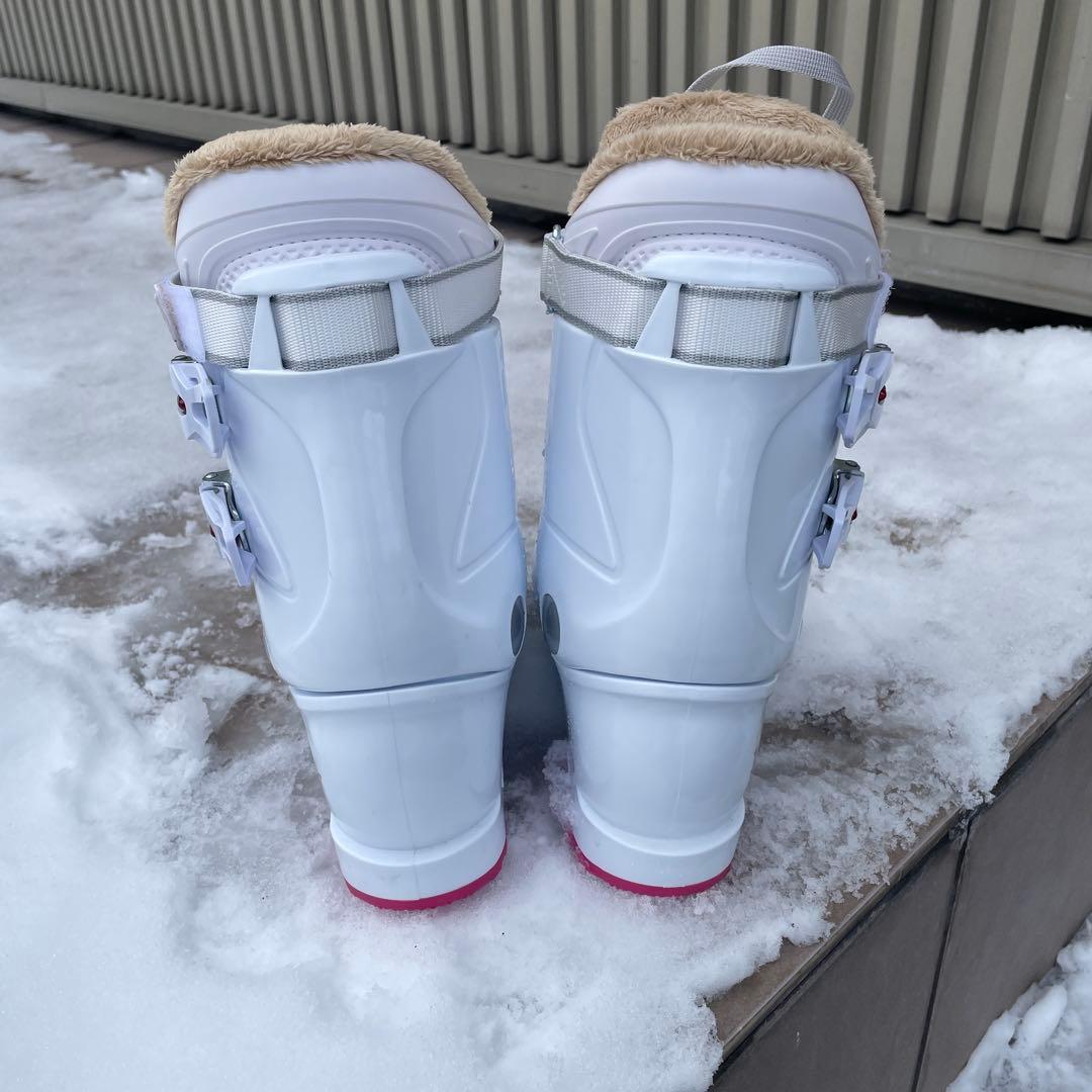 1回使用 HELD ヘルト　24.5 女性用スキー用ブーツ ホワイト/ピンク