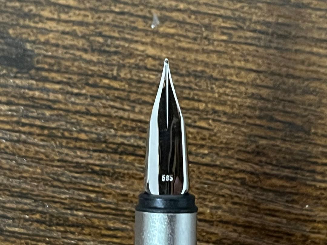 モンブラン ノブレス プラチナコート 万年筆 14K-585 F EF EF ノブレス