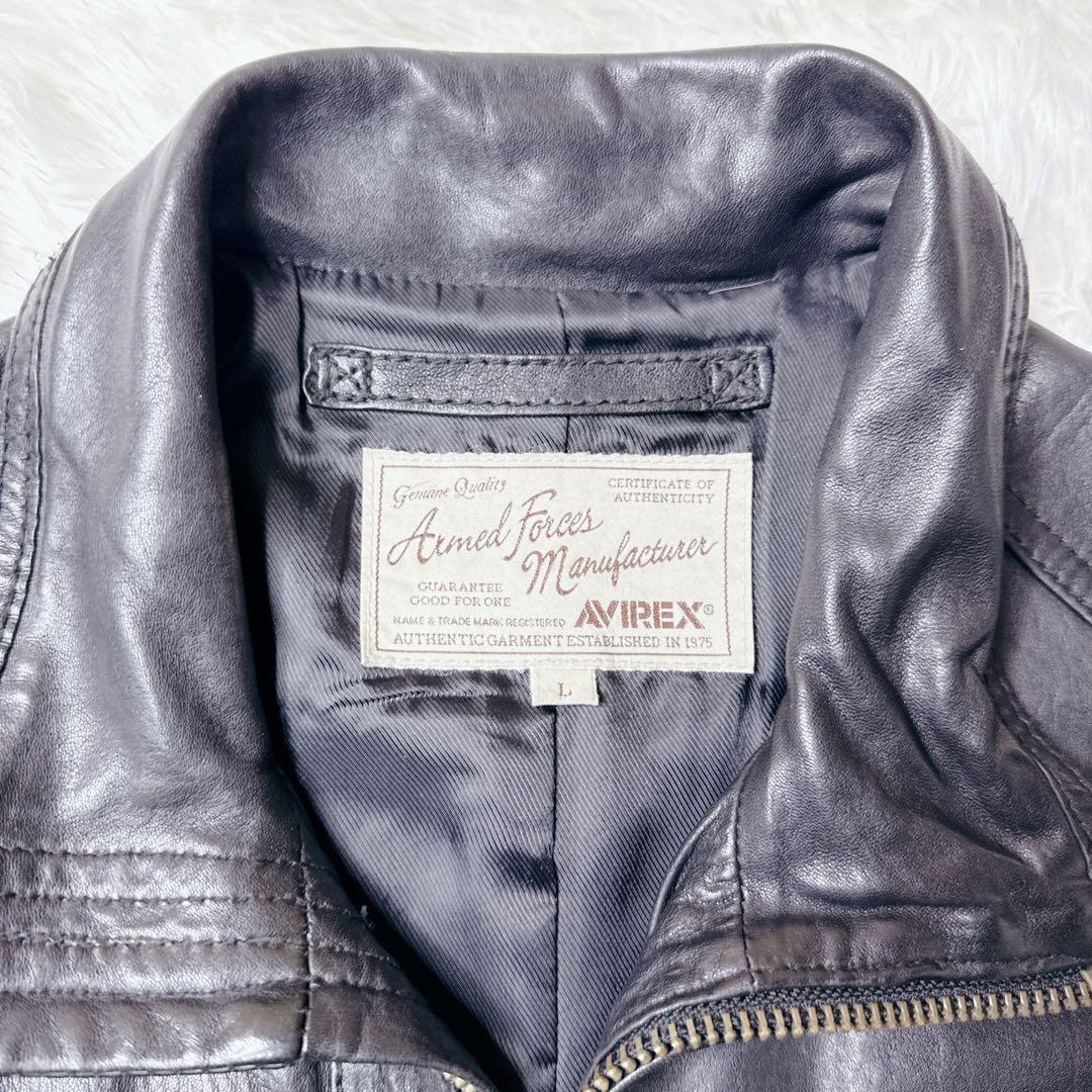 アビレックス レザー ジャケット 黒 L羊革 y2k archive - メルカリ