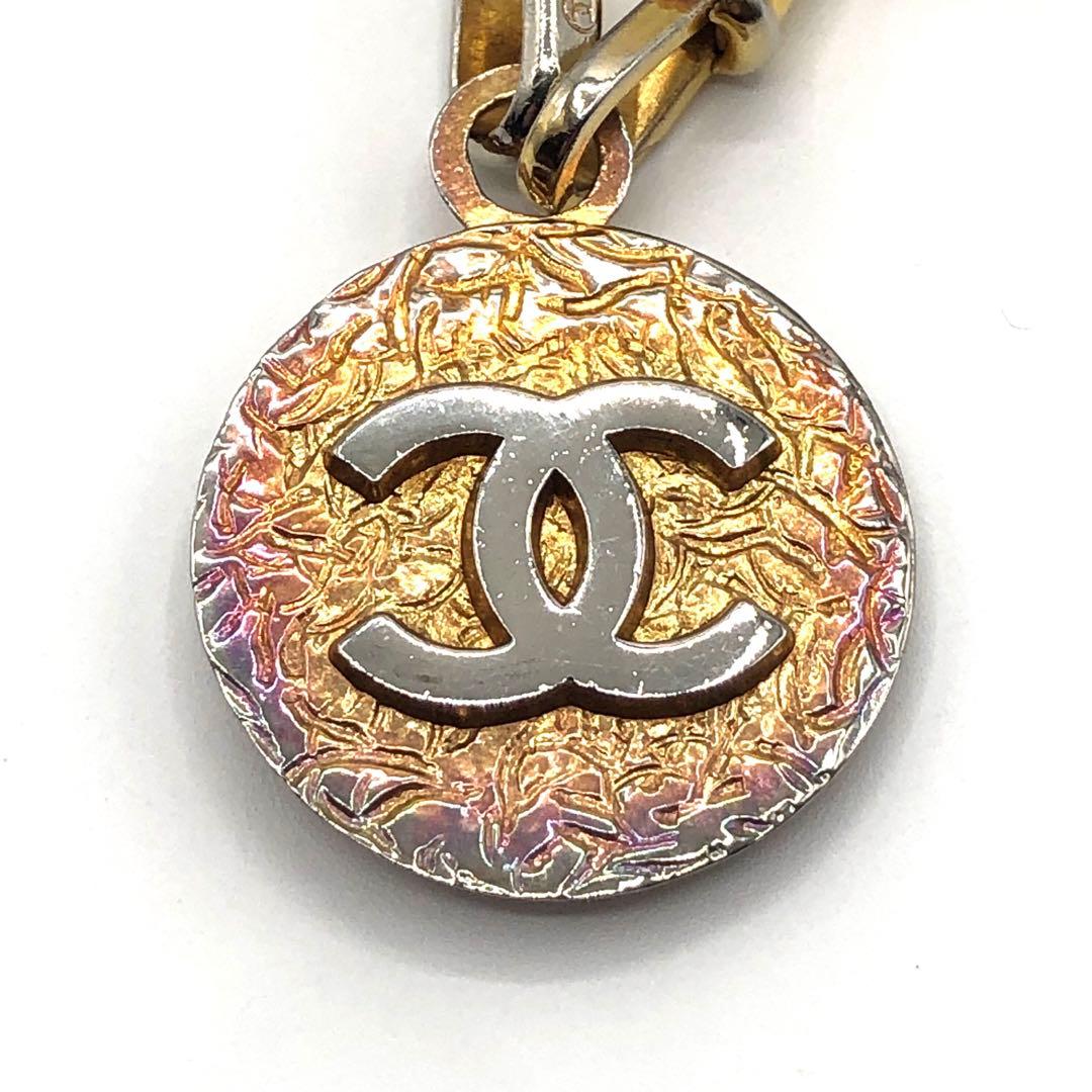 【CHANEL】シャネル レザー チェーンベルト ココマーク　1982