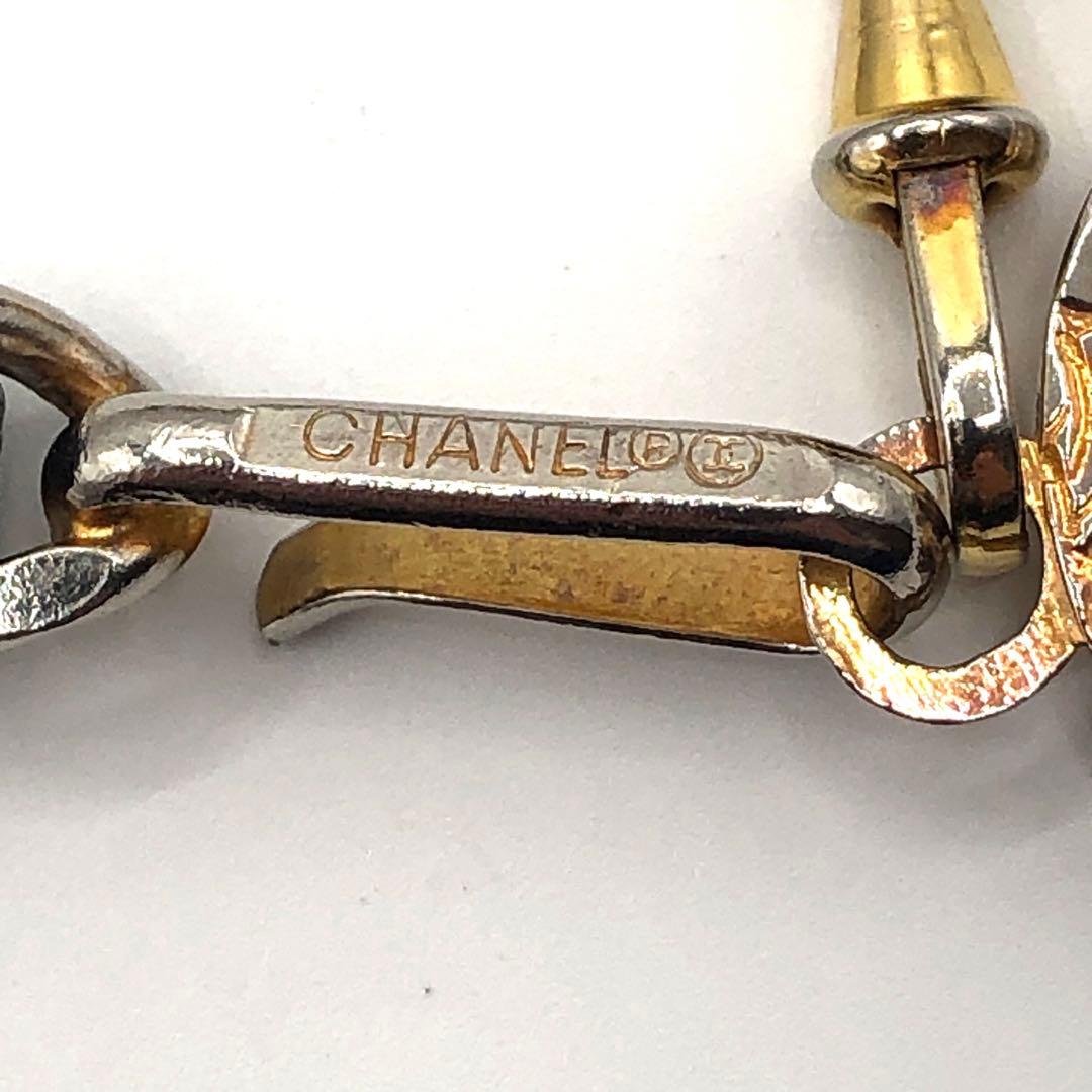 【CHANEL】シャネル レザー チェーンベルト ココマーク　1982