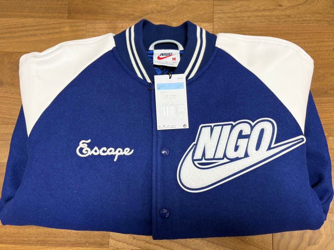 ニゴー x ナイキ NRG バーシティジャケット \"ネイビー\"（NIGO)