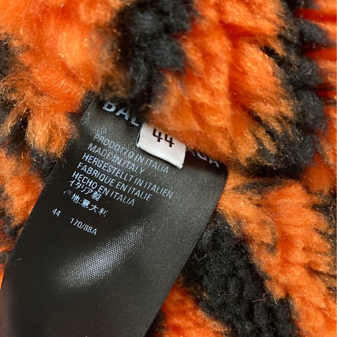 未使用 BALENCIAGA バレンシアガ デニム ジャケット タイガー ボア