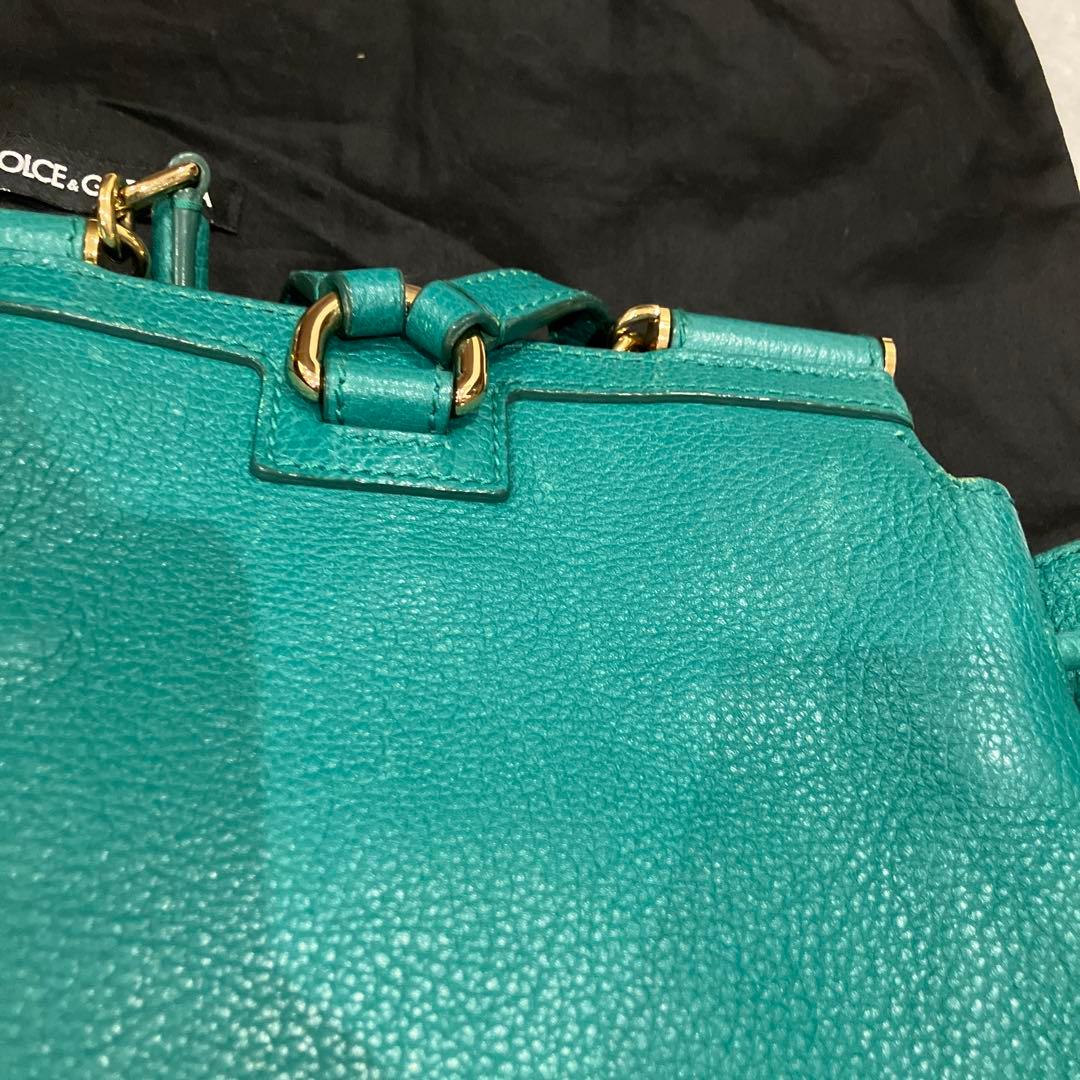 ドルバガ　グリーン　リュック　リアルレザー　袋付き