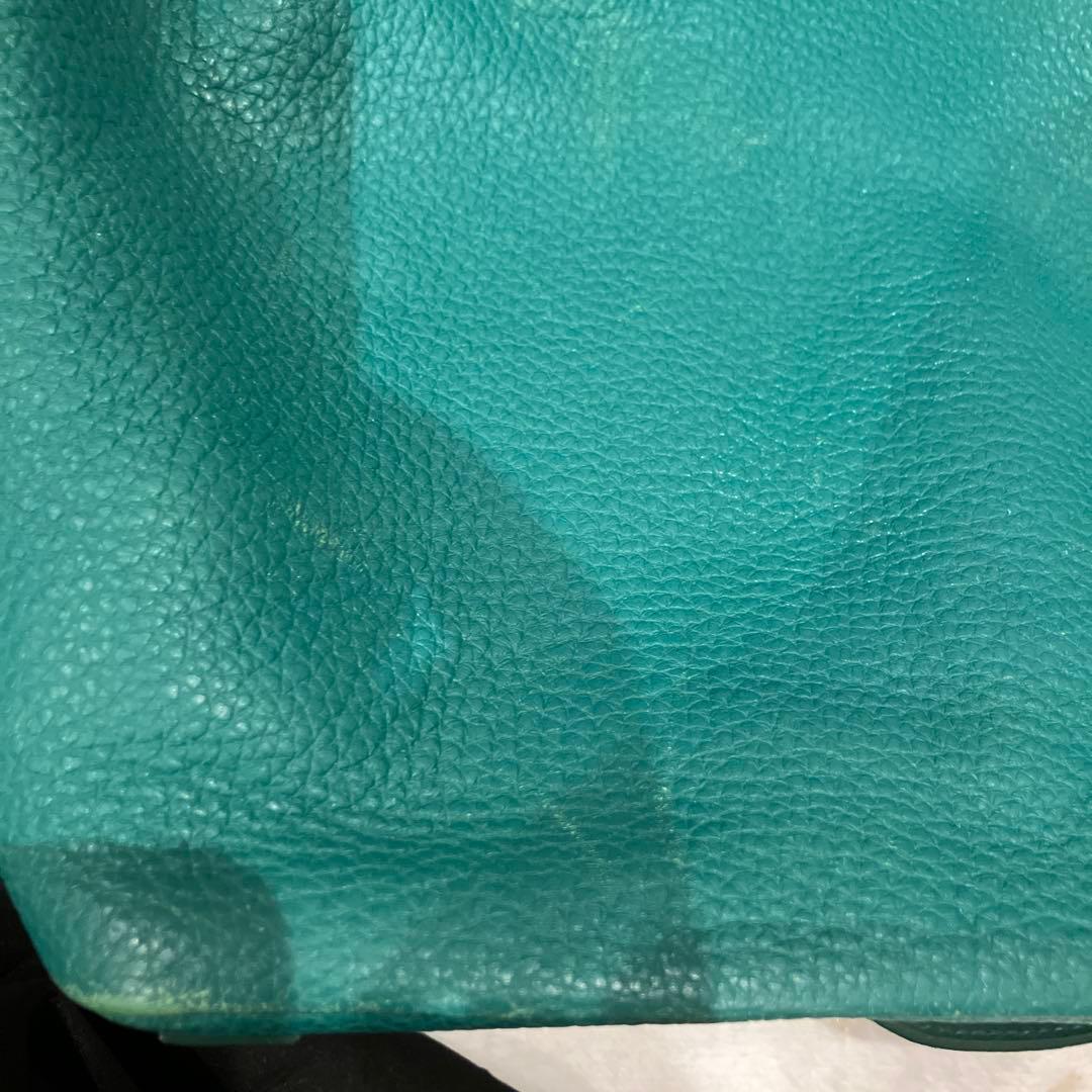 ドルバガ　グリーン　リュック　リアルレザー　袋付き