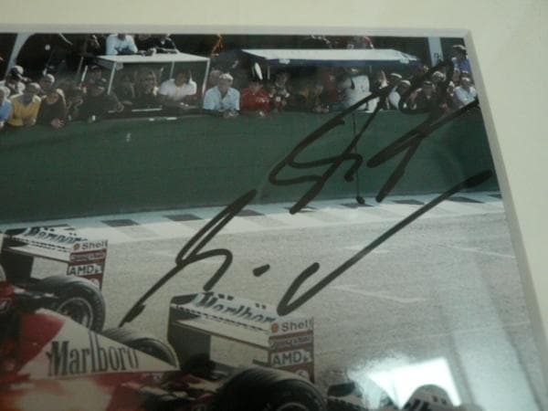 F1 シューマッハ・バリチェロ 直筆サイン入り写真（額装付） - メルカリ