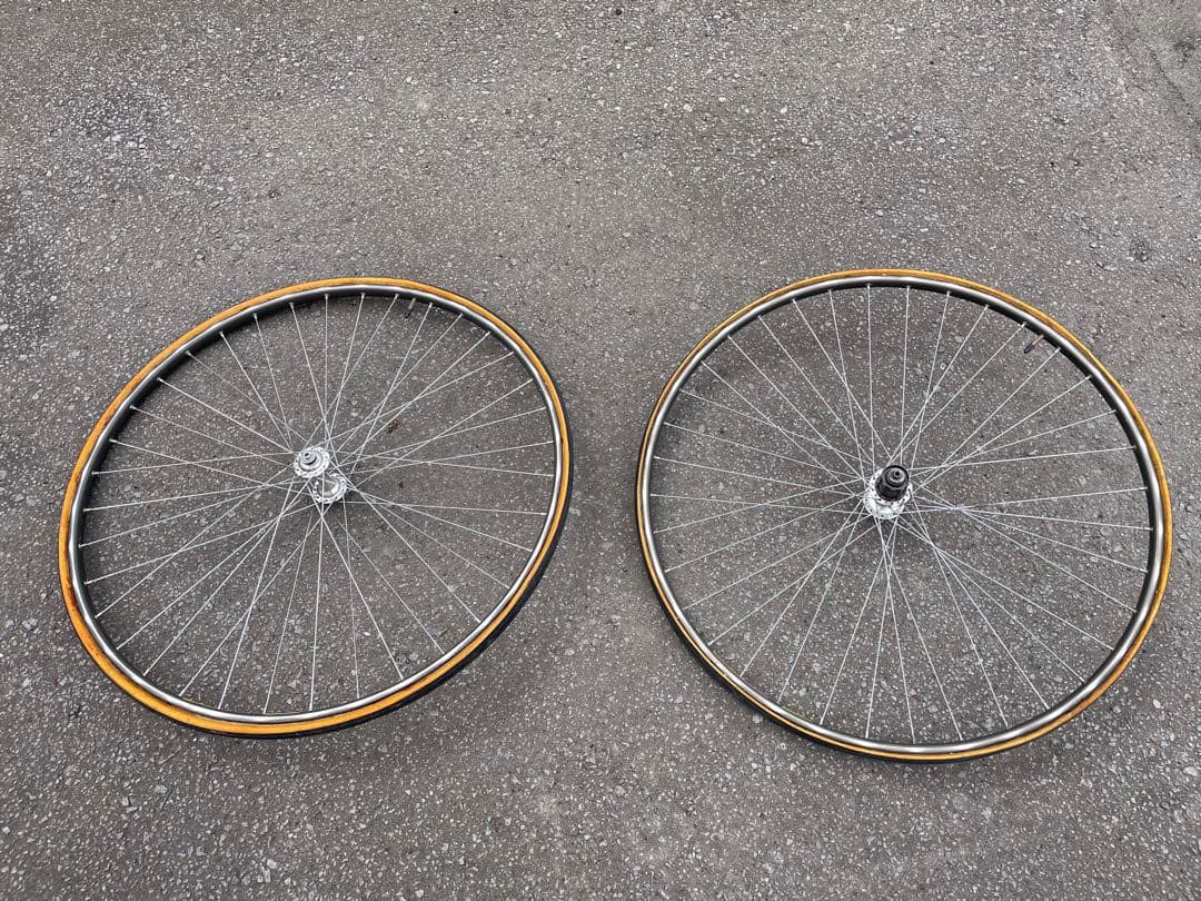 中古　MAVIC DURAACEハブ　チューブラホイール前後セット