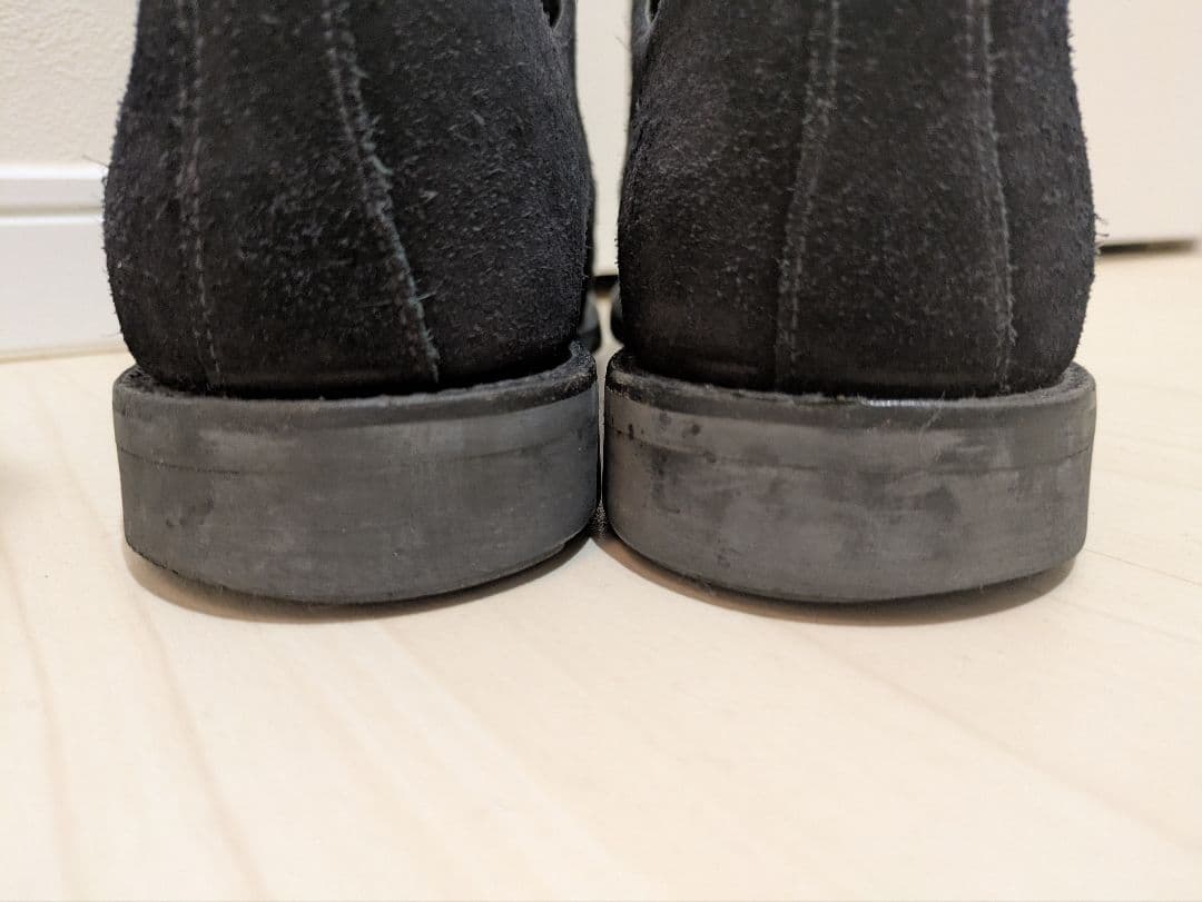 SANDERS 黒 スエード ドレスシューズ