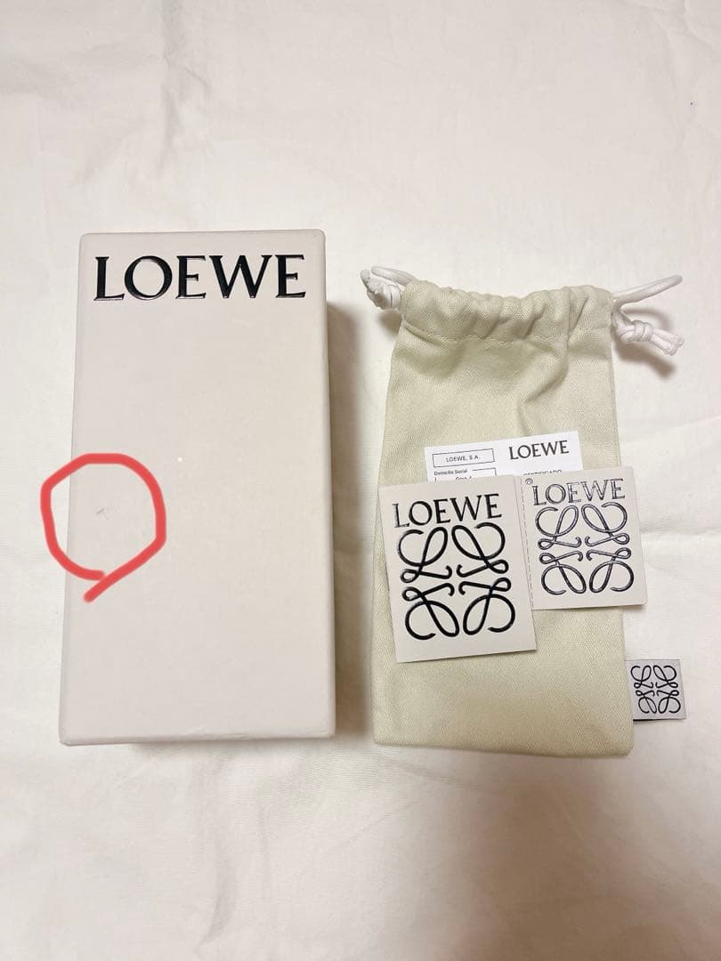 【美品/箱付き】ロエベ　レザーブレスレット　アナグラム　ブラック　黒