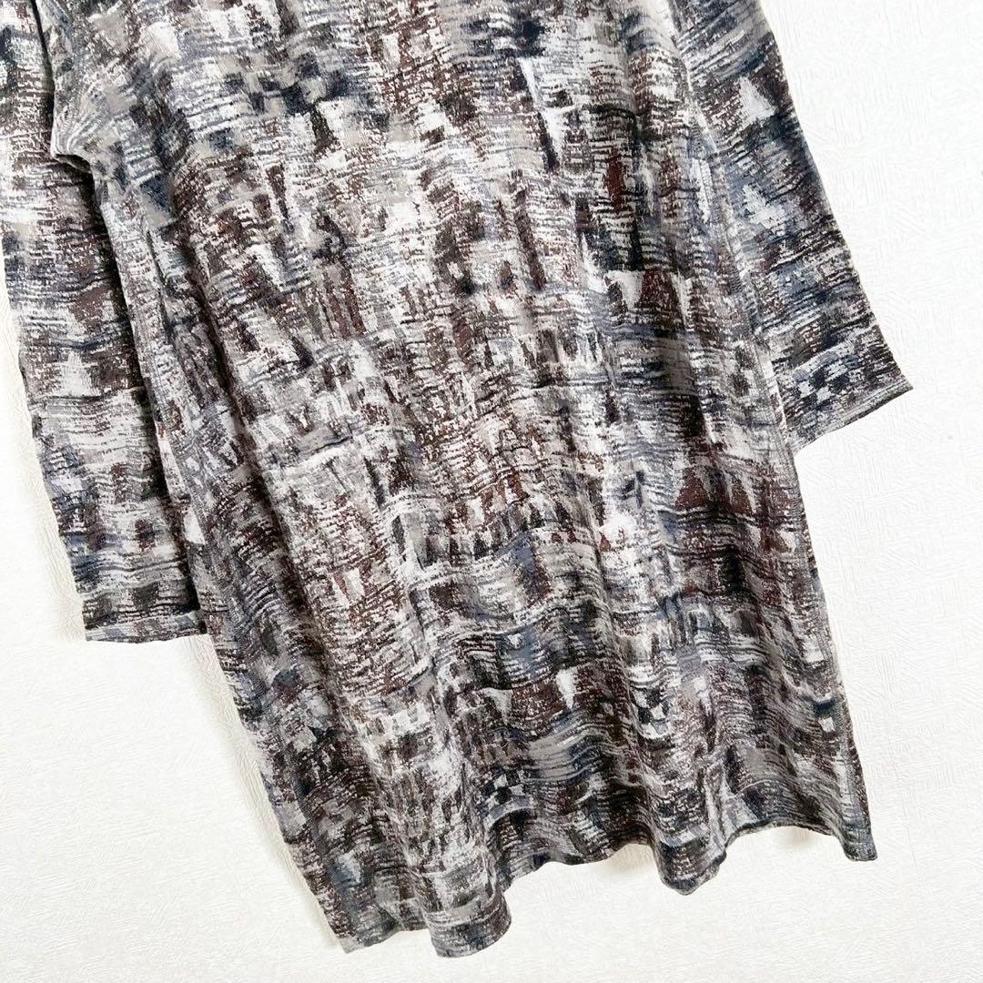 JURGEN LEHL ヨーガンレール モザイク柄 幾何学模様 ニットワンピース