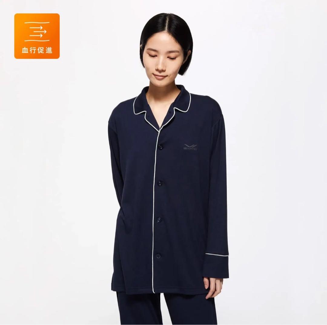 SIXPAD Recovery Wear Sleep Mネイビー パジャマ上のみ