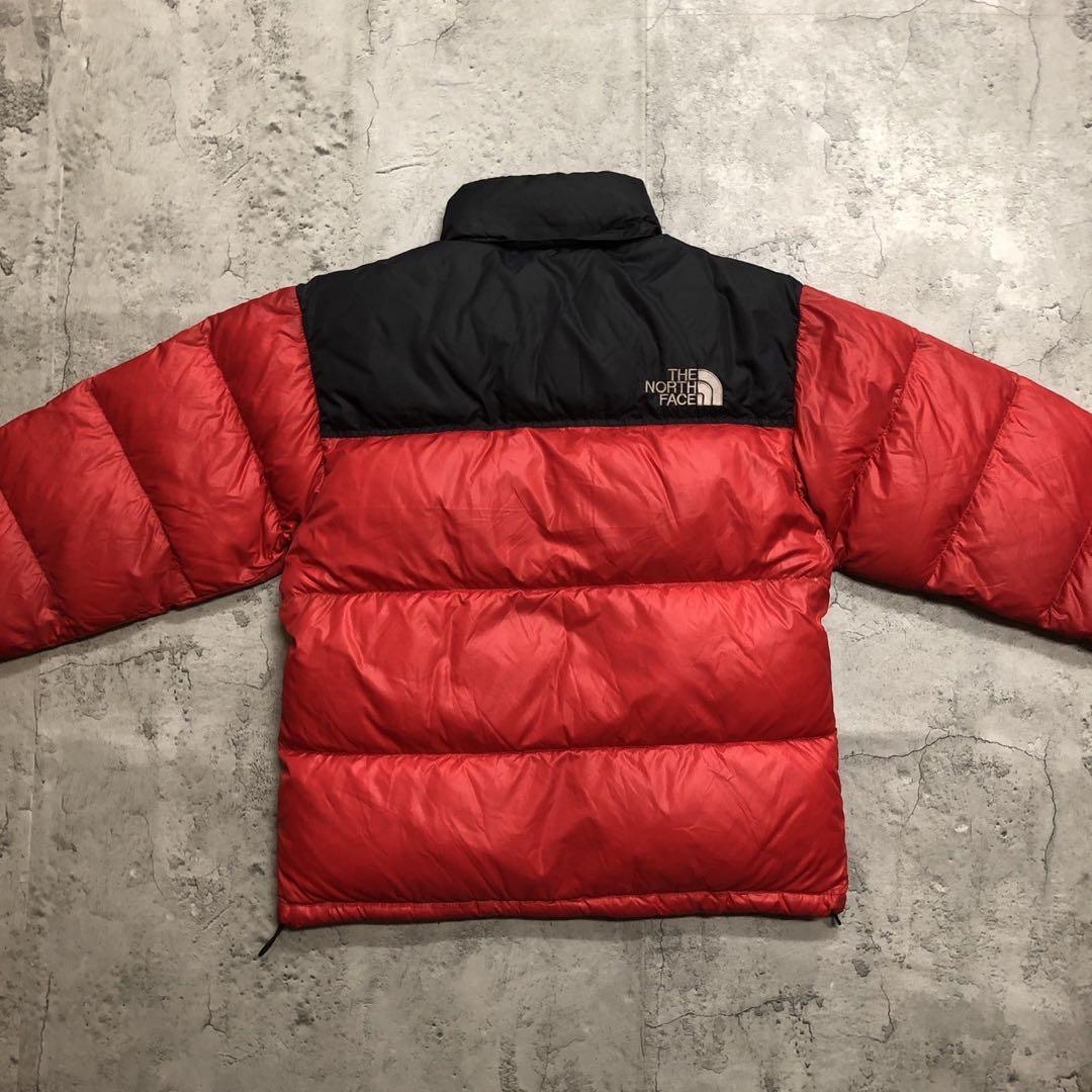 ザノースフェイス　700フィル　ヌプシ　ダウンジャケット　レッド　メンズS