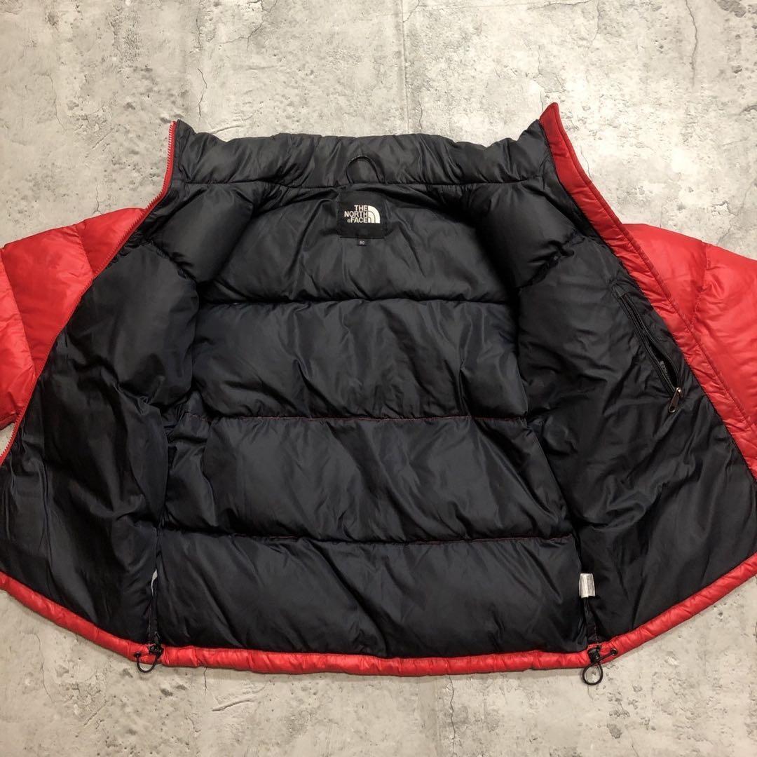 ザノースフェイス　700フィル　ヌプシ　ダウンジャケット　レッド　メンズS