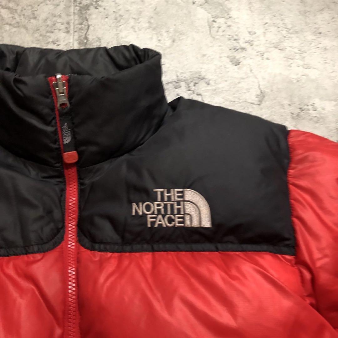 ザノースフェイス　700フィル　ヌプシ　ダウンジャケット　レッド　メンズS