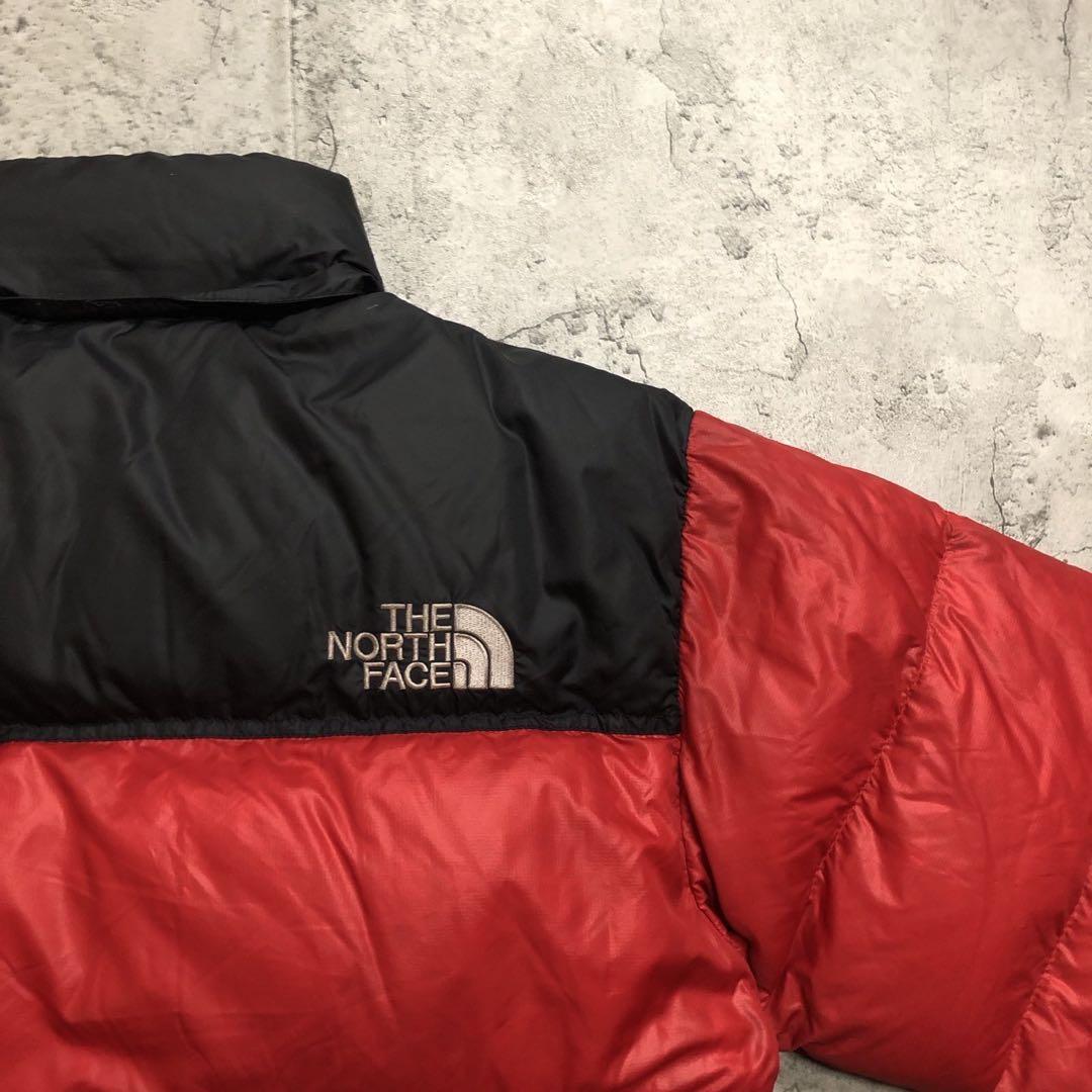 ザノースフェイス　700フィル　ヌプシ　ダウンジャケット　レッド　メンズS