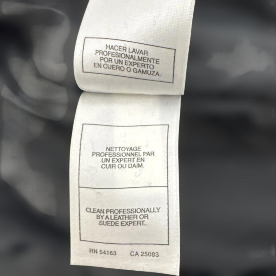 レア【オールドミッキー】スタジャンL 袖レザー　ワッペン　金ブローチ　黒　灰