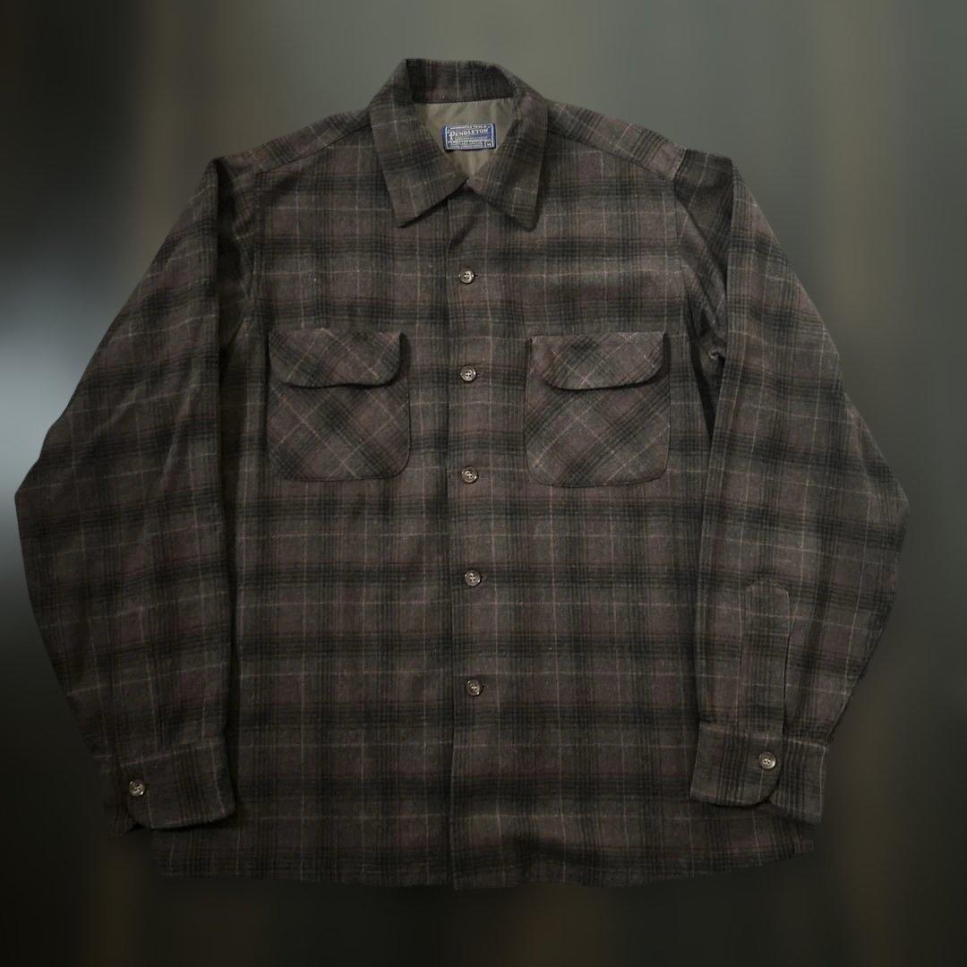 ペンドルトン ブラウン ブラック オレンジ オンブレ シャドー チェック
